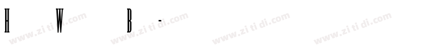 Hussar Woodtype Bold字体转换